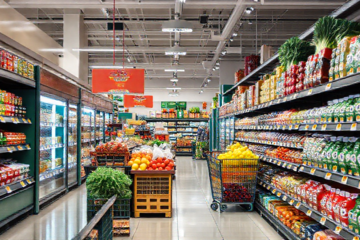 Imagem de destaque ilustrando oportunidades de trabalho para repositor em supermercados.