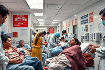 Imagem ilustrativa sobre o atendimento de emergência para estrangeiros nos Estados Unidos e a importância do EMTALA.