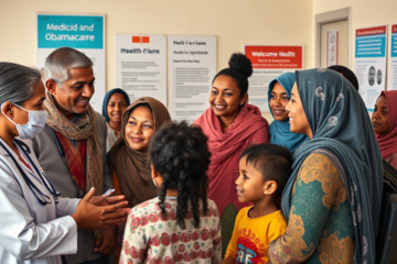 Imagem representativa de planos de saúde disponíveis para estrangeiros de baixa renda nos Estados Unidos.