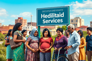 Imagem representativa dos programas de saúde pública para estrangeiros nos Estados Unidos, destacando o Medicaid.