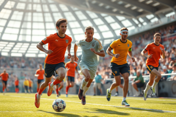 Uniformes esportivos com tecnologia avançada para segurança e desempenho dos atletas.