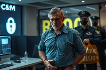 Homem preso por invasão cibernética que desviou R$ 800 milhões da C&M Software.