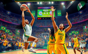 Kamilla Cardoso e Damiris Dantas destacam-se na vitória da seleção feminina de basquete nas quartas de final da AmeriCup.