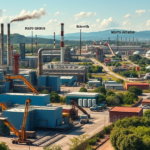 Gráficos e estatísticas sobre o crescimento da produção industrial em diferentes regiões do país.