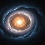 Imagem da galáxia Alaknanda mostrando suas espirais definidas e estrutura complexa semelhante à Via Láctea.