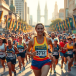 Claudia Hoegenn correndo durante a São Silvestre, representando sua superação e dedicação ao esporte.