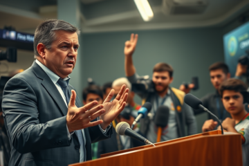 Dorival Júnior discute com torcedor após coletiva sobre desentendimento após jogo entre Corinthians e Vasco.