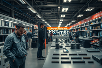 Chips de memória DRAM afetando preços de tecnologia