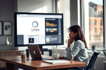 Imagem representativa do carregamento de página sem conteúdo.