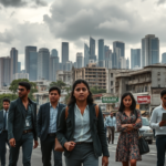 Infográfico sobre os desafios da economia brasileira e a projeção de PIB para os próximos anos.