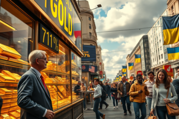 Imagem representativa do ouro como refúgio seguro em tempos de crise.