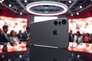 Imagem do lançamento do iPhone Air 2 pela Apple em 2026