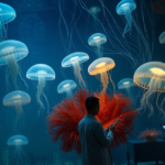 Águas-vivas e anêmonas do mar exibindo padrões de sono semelhantes aos humanos em estudo científico.
