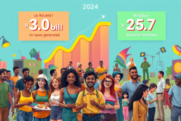 Imagem ilustrativa dos projetos da Lei Rouanet que geraram R$ 3,9 bilhões em tributos e impactaram a economia.