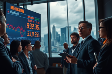 Gráfico mostrando a reação do mercado financeiro à possível nomeação de Guilherme Mello e suas implicações sobre as taxas de juros.