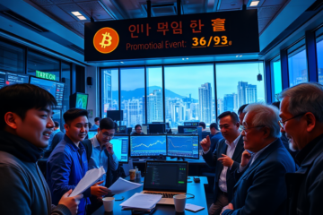 Capa do artigo sobre a distribuição acidental de bitcoins pela Bithumb durante um evento promocional.