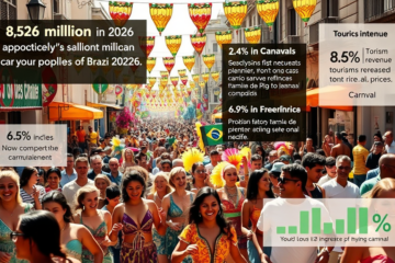 Carnaval de 2026 no Brasil, movimentação econômica e turismo.