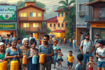 Imagem representativa da redução do imposto de renda e a ampliação de programas sociais no Brasil, beneficiando milhões de pessoas.