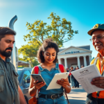 Trabalhadores utilizando o saque do FGTS para quitar dívidas e melhorar sua situação financeira.