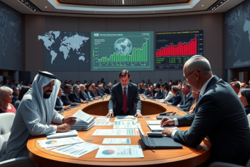 FMI revisa projeções econômicas devido a conflitos no Oriente Médio.