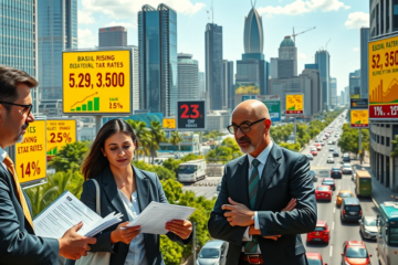 Aumento da carga tributária e seus impactos financeiros na economia.