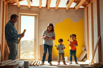 Imagem ilustrativa sobre empréstimos para construção sem comprometer o orçamento das famílias.