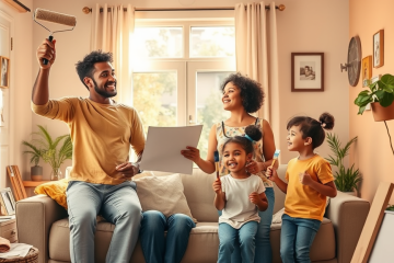 Imagem representativa de reformas em casa com apoio do programa Lar Doce Lar.