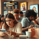 Imagem ilustrativa sobre compras por impulso e endividamento no Brasil, destacando o impacto do comércio online.