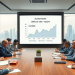 Gráfico mostrando a redução da taxa Selic e seu impacto na economia e inflação.