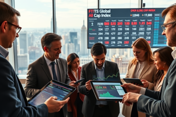 Imagem representativa do Vanguard Total World Stock ETF, mostrando a diversidade de ações globais disponíveis para investimento.