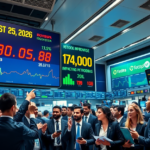 Gráfico mostrando a alta do Ibovespa e o crescimento do mercado brasileiro em agosto de 2026.